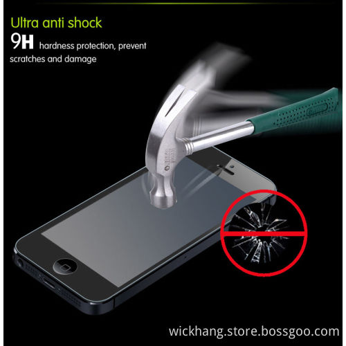 Premium 9h 0.3 Mm Tempered Glass Film Screen Protector for iPhone 5 5s